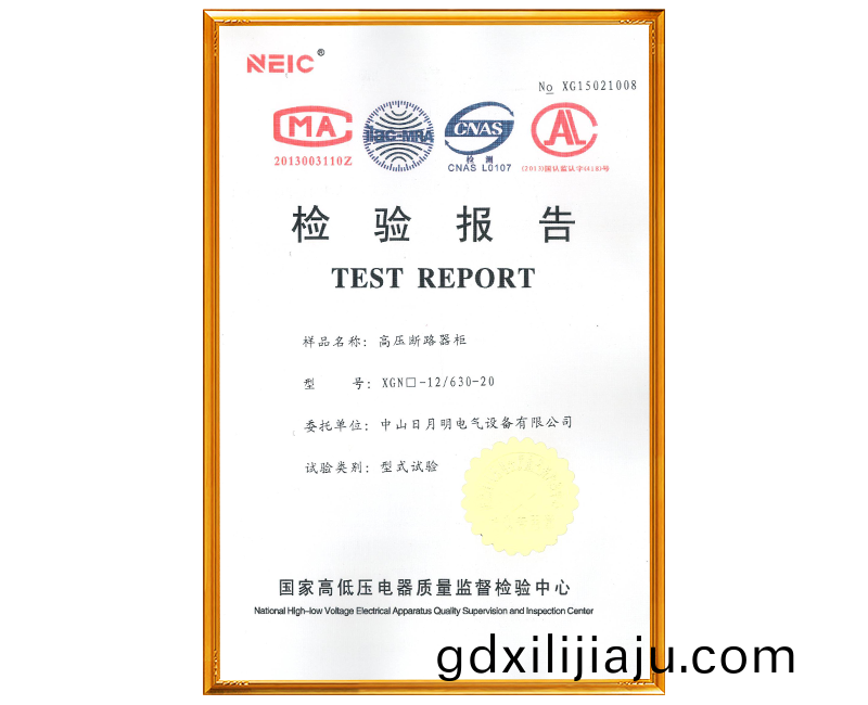 XGN檢(jian)驗報告